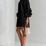 Margot - Mini Dress with Floral Accents