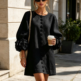Margot - Mini Dress with Floral Accents