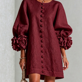Margot - Mini Dress with Floral Accents