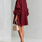 Margot - Mini Dress with Floral Accents