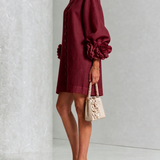 Margot - Mini Dress with Floral Accents