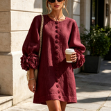 Margot - Mini Dress with Floral Accents