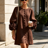 Margot - Mini Dress with Floral Accents