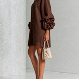 Margot - Mini Dress with Floral Accents