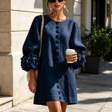 Aurora | Mini Dress with Floral Cuffs