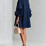 Aurora | Mini Dress with Floral Cuffs