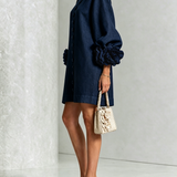 Amelia | Mini Dress with Rosette Cuffs