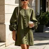 Margot - Mini Dress with Floral Accents