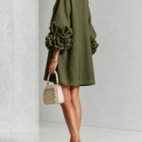 Margot - Mini Dress with Floral Accents