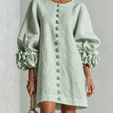 Margot - Mini Dress with Floral Accents