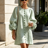 Margot - Mini Dress with Floral Accents