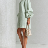 Margot - Mini Dress with Floral Accents