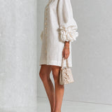 Margot - Mini Dress with Floral Accents
