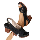 Alina – Block Heel Sandals with Ankle Strap