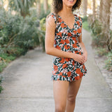 Curl Curl - Ruffled Swimsuit with Built-in Chest Support