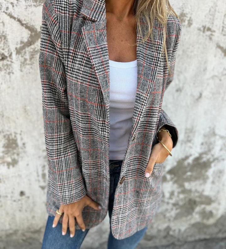 LUCINDA™ - Timeless Plaid Blazer