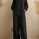 Maribel | Wide-Leg Pants with Batwing Sleeves