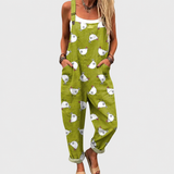Riley – Cozy Printed Dungarees