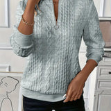 EMMA™ | Stylish Quarter-Zip Sweater