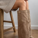 ARABELLA™ - Khaki Suede Ankle Boots