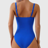 Long Reef - V-Neck Gathered Swimwear
