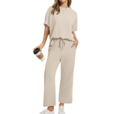 TATUM™ – Cozy Wide Leg Lounge Set with Relaxed Fit