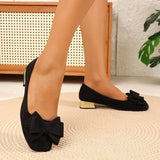 Gloria | Bow-Embellished Block Heel Pumps