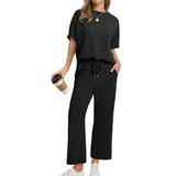 TATUM™ – Cozy Wide Leg Lounge Set with Relaxed Fit