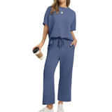 TATUM™ – Cozy Wide Leg Lounge Set with Relaxed Fit