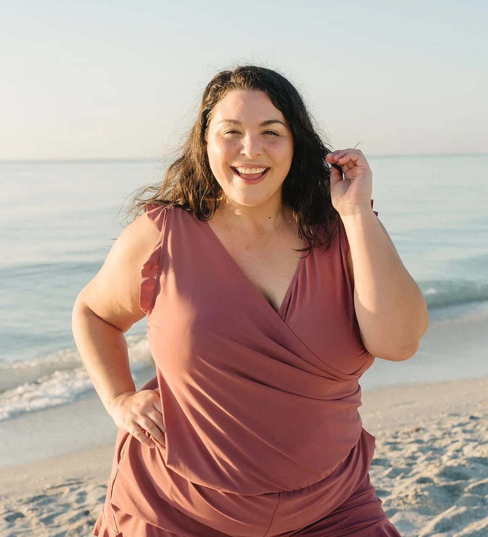Curl Curl - Ruffled Swimsuit with Bust Support
