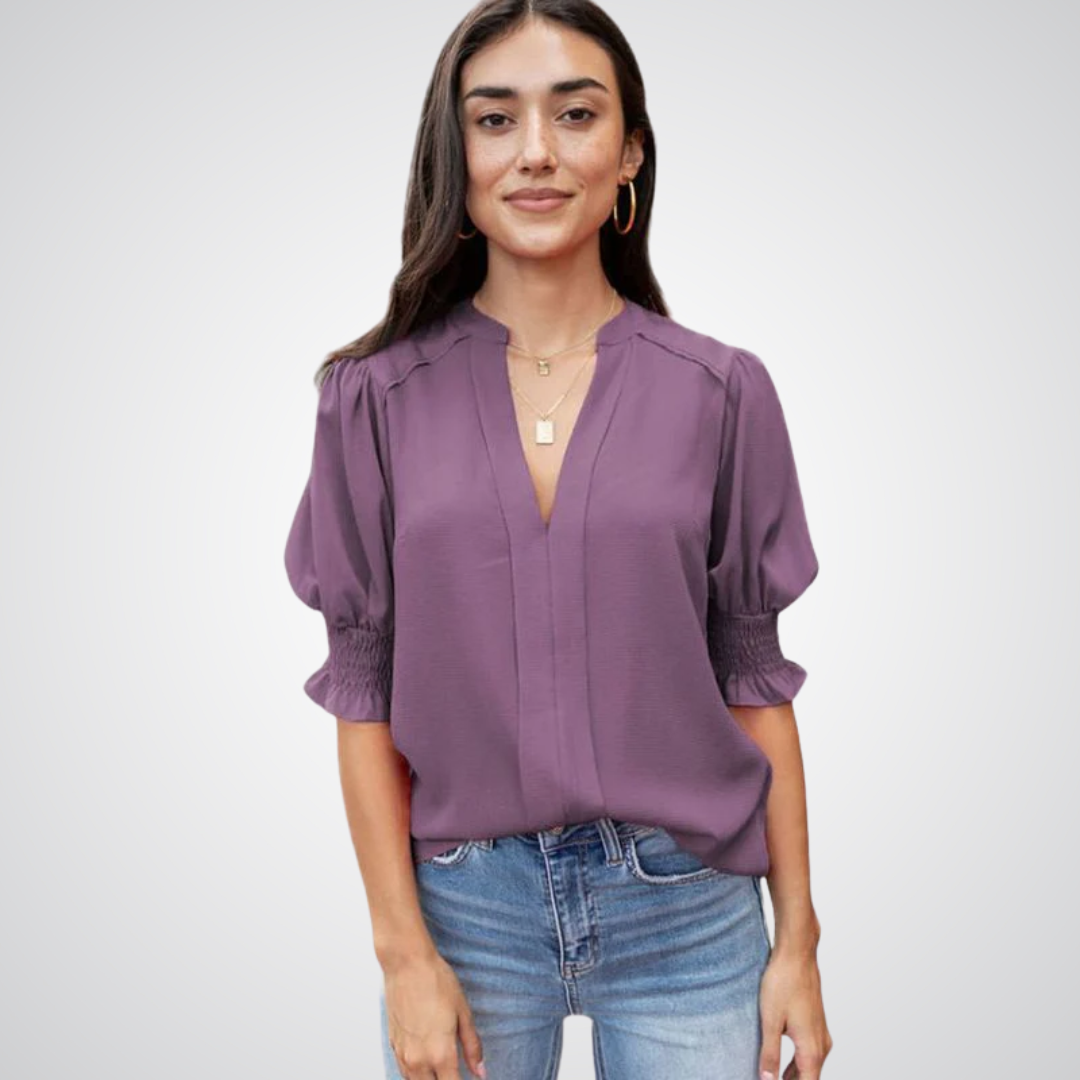 Monica - Stylish V-Neck Top