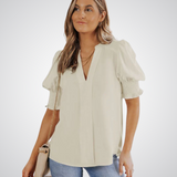 Monica - Stylish V-Neck Top