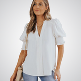 Monica - Stylish V-Neck Top