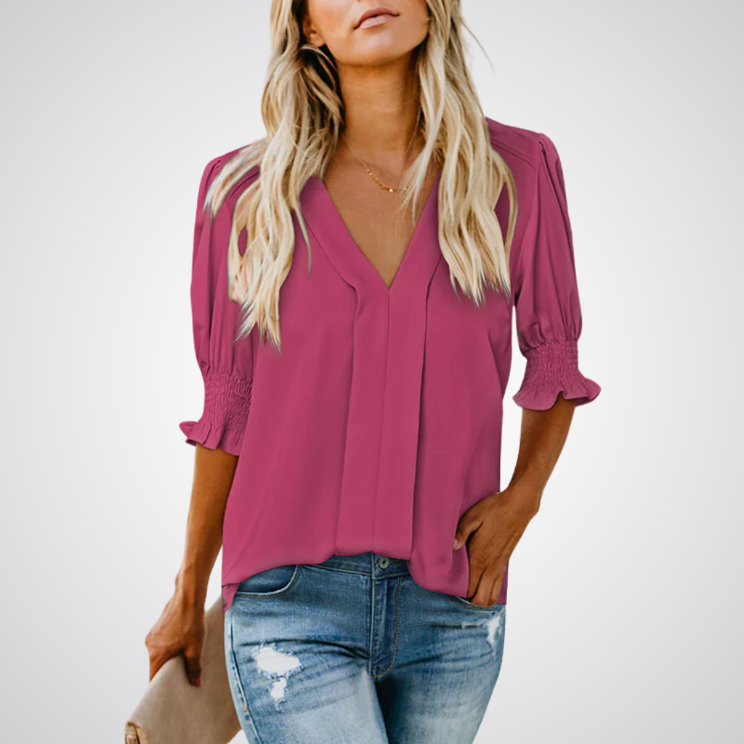 Monica - Stylish V-Neck Top
