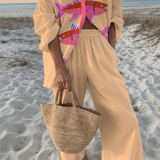 Charlotte - Button-Up Shirt and Pants Ensemble