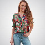 Monica - Stylish V-Neck Top