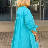 CÉLINA™ - Elegant Long Shirt Jacket