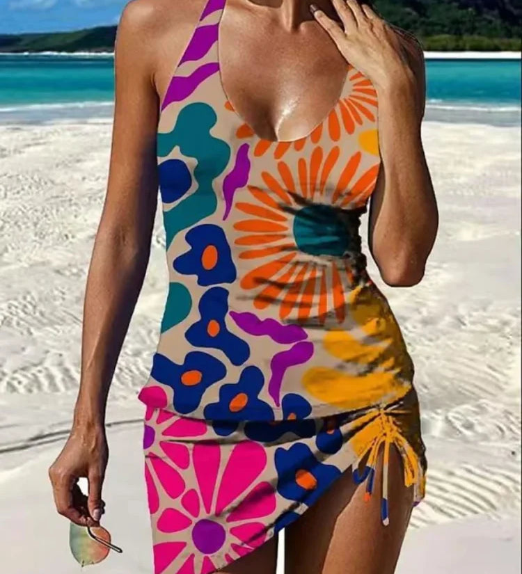 Cronulla Floral Bikini Set with Matching Shorts