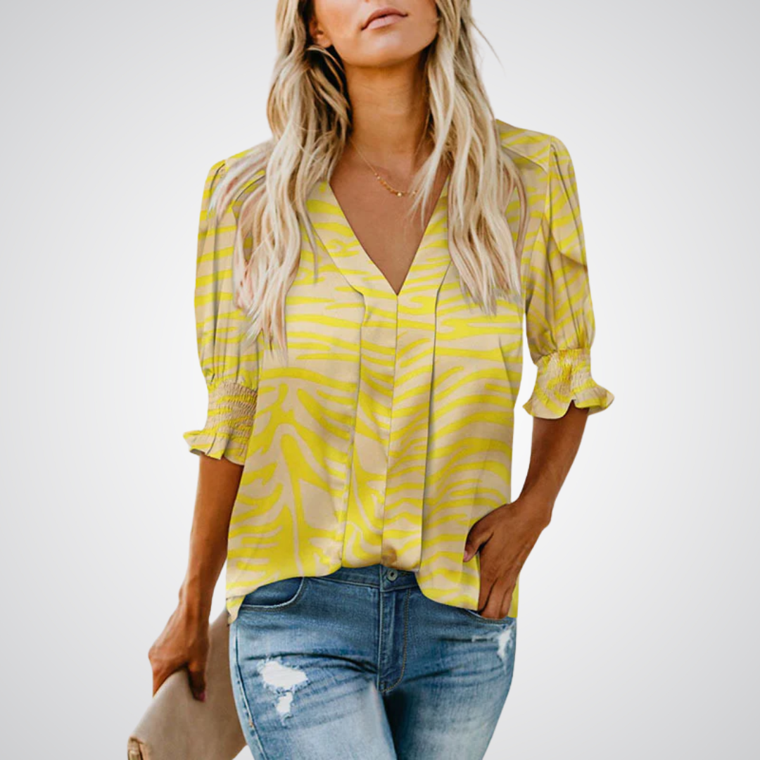 Monica - Stylish V-Neck Top
