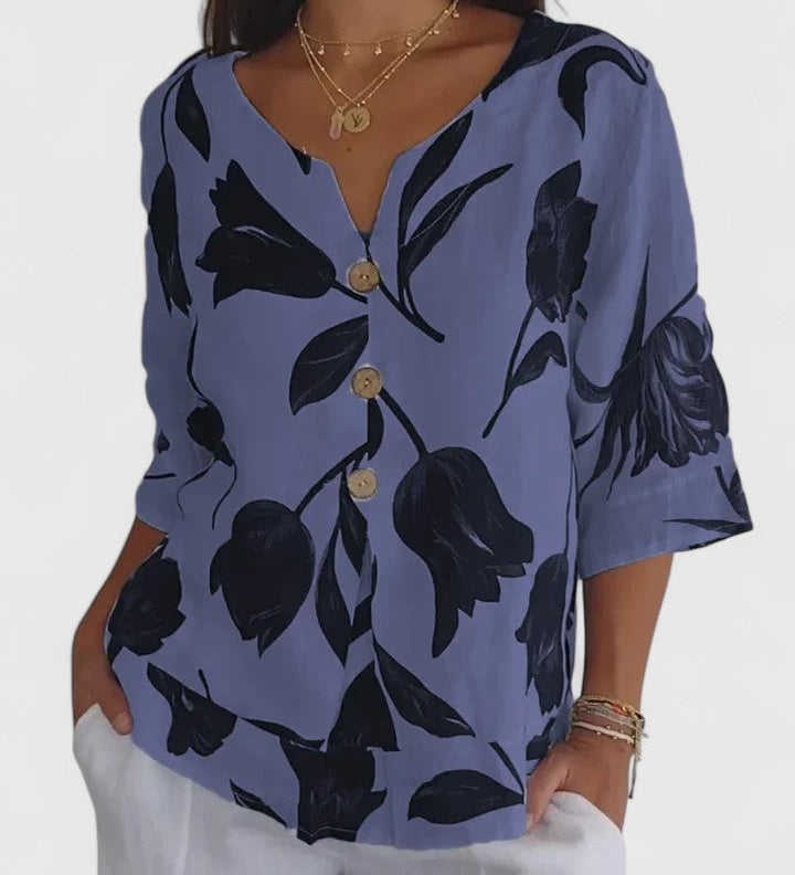 Laura | Cozy V-Neck Top
