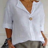 Nayla - Relaxed V-Neck Top