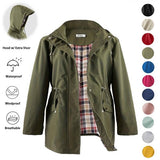 DENAT - Sleek Lightweight Hooded Trench Coat