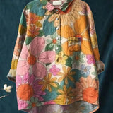 Lara - Botanical Print Blouse