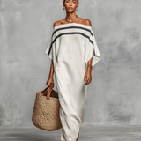 Paloma - Elegant Linen Maxi Dress