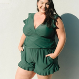 Curl Curl - Ruffled Swimsuit with Built-in Chest Support