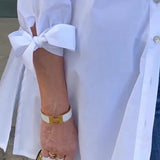 CÉLINA™ - Elegant Long Shirt Jacket