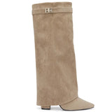 SARAHT - 4-Inch Suede Long Heels