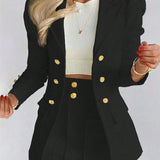 MAGDAT - Coordinated Blazer and Skirt Ensemble