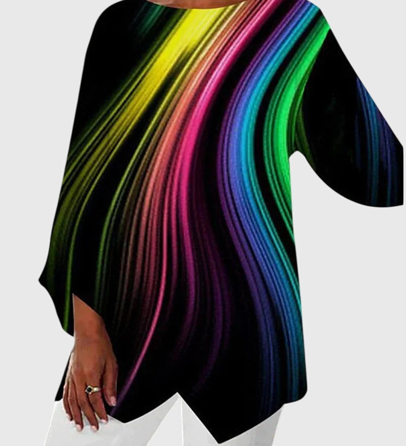 Alayah | Chic Crew Neck Blouse