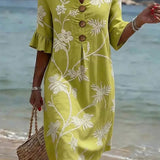 Women's Relaxed Floral Print Dress